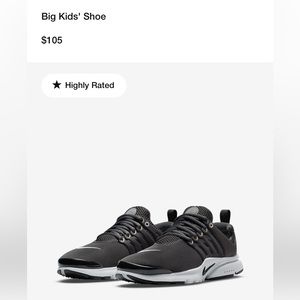 New in Box Nike Presto (GS) - 7Y